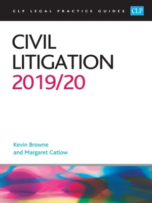 cover image of Civil Litigation 2019/2020